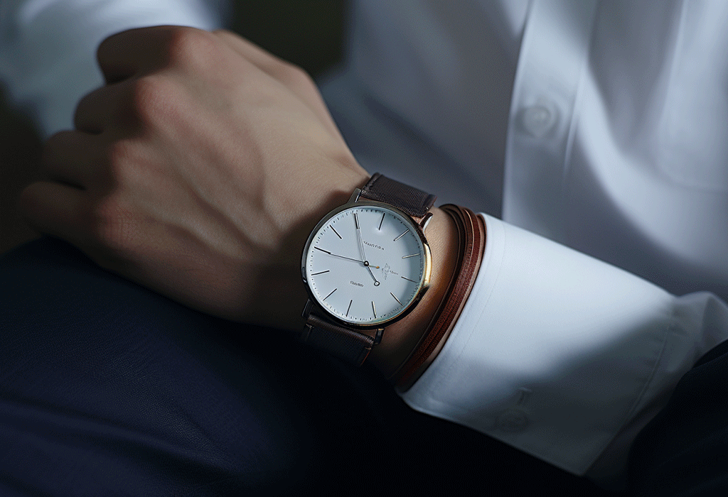 image article de blog Porter une montre avec une chemise : Conseils de style