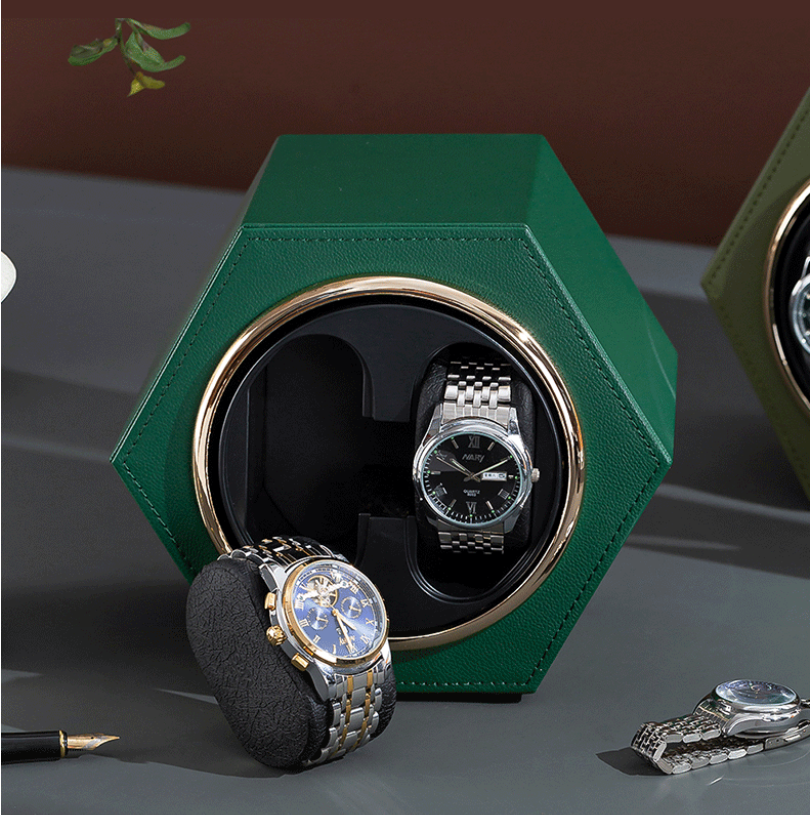 Remontoir de montre hexagonal duo sinople-5-Le Remontoir