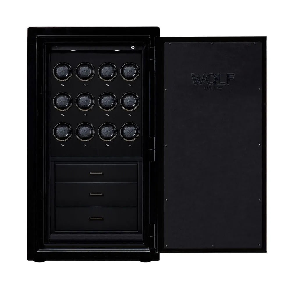 Remontoir Montre - Coffre Fort Atlas 12 Noir