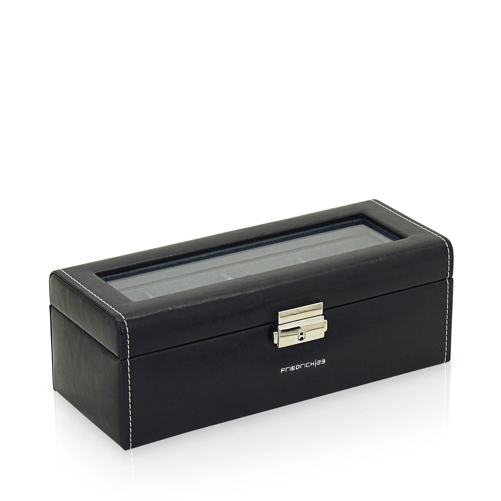 Boite à Montre - Bond 4 Montres Noir-2-4 à 8 montres,Friedrich23,Synthétique fin