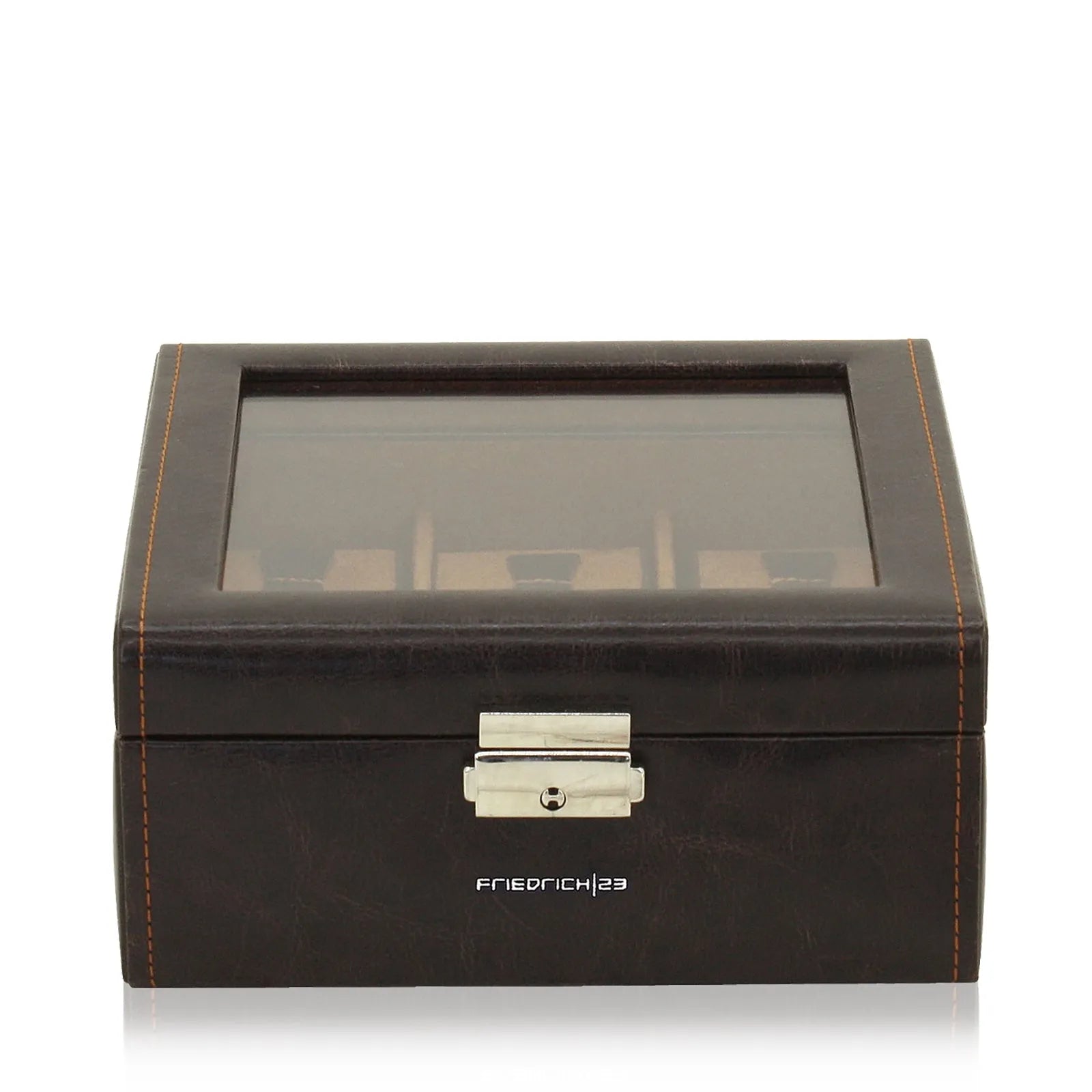 Boite à Montre - Bond 6 Montres Marron-2-4 à 8 montres,Friedrich23,Synthétique fin