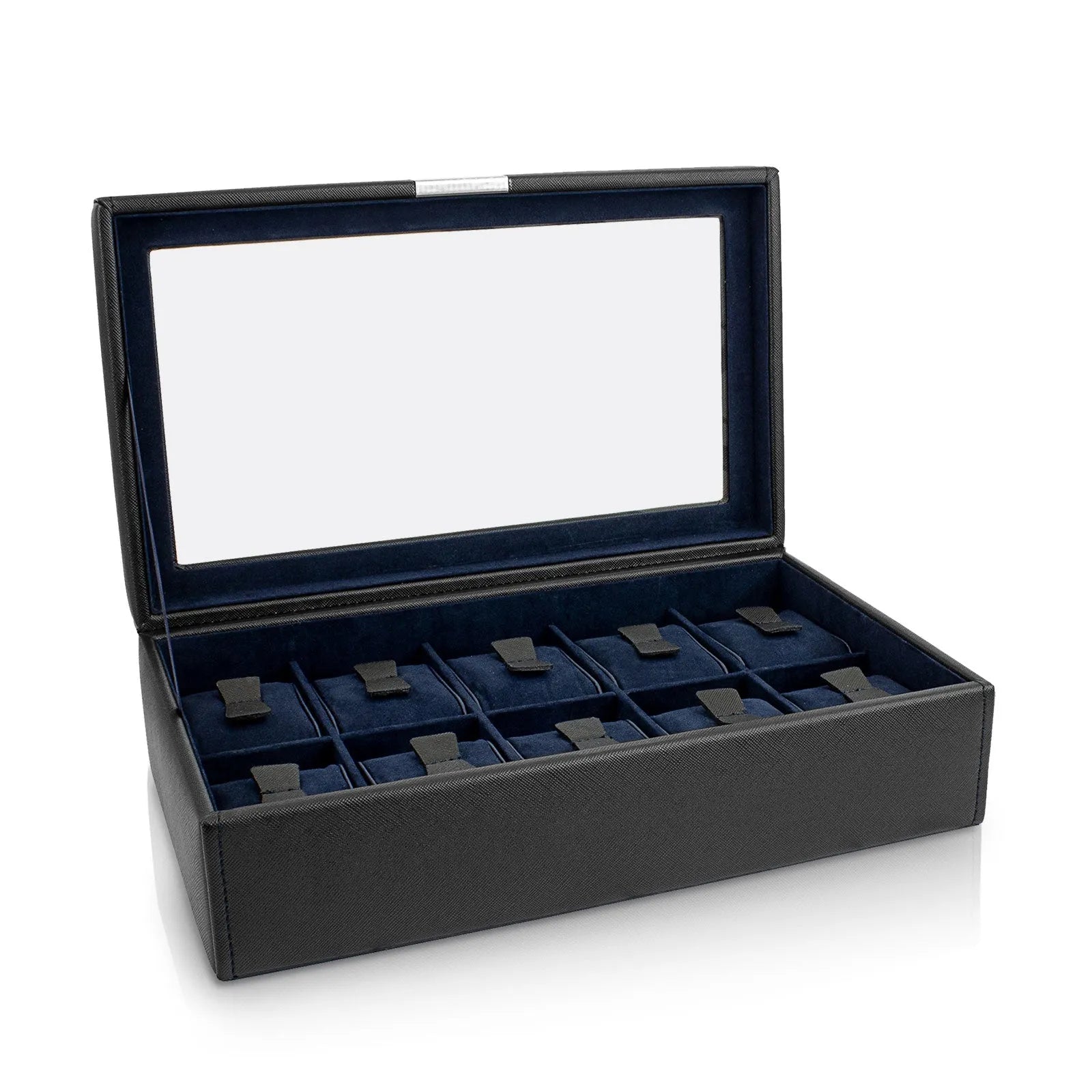 Boite à Montre - Bond Cross Grain 10 Noir-2-Friedrich23,Plus de 8 montres,Synthétique fin