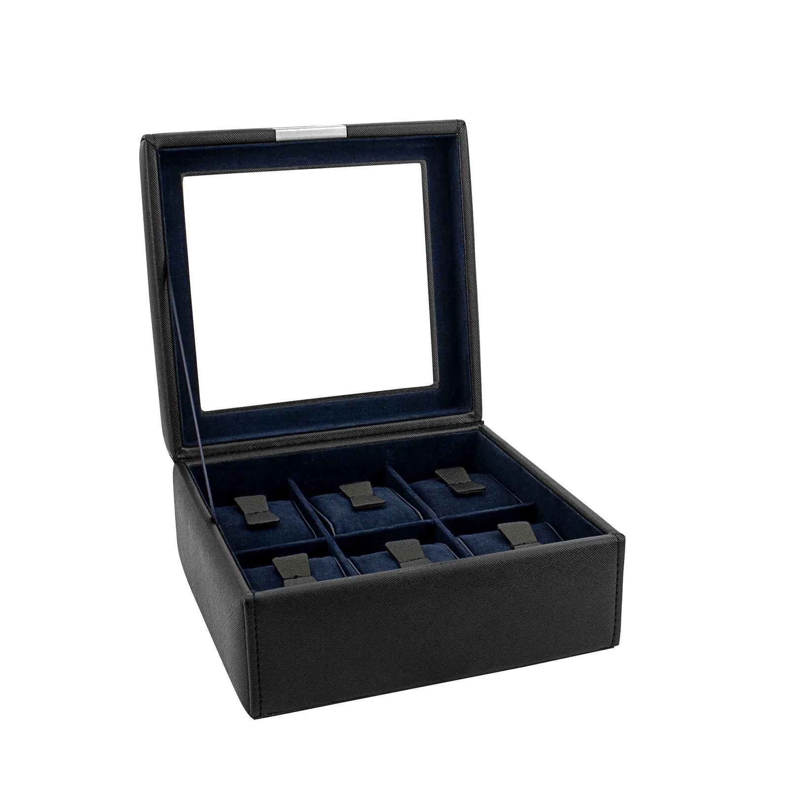 Boite à Montre - Bond Cross Grain 6 Noir-2-4 à 8 montres,Friedrich23,Synthétique fin