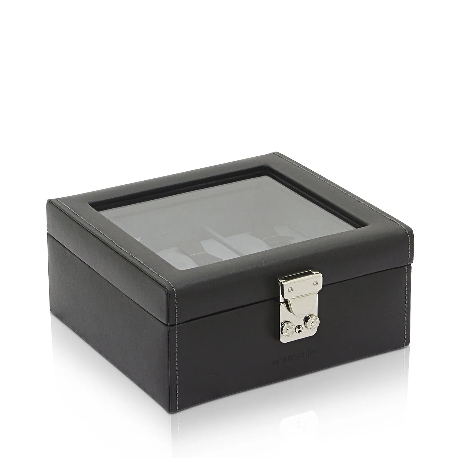 Boite à Montre - Infinity 6 Noire/Anthracite-2-4 à 8 montres,Cuir,Friedrich23