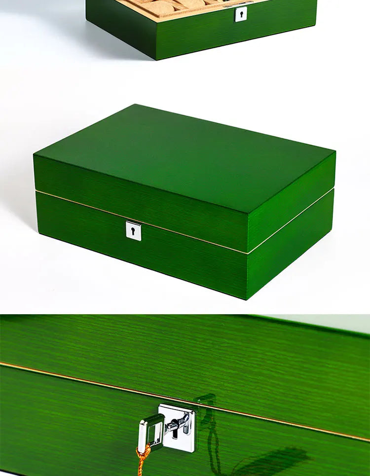 Boite à montre 10 Montres Vert/Beige 3