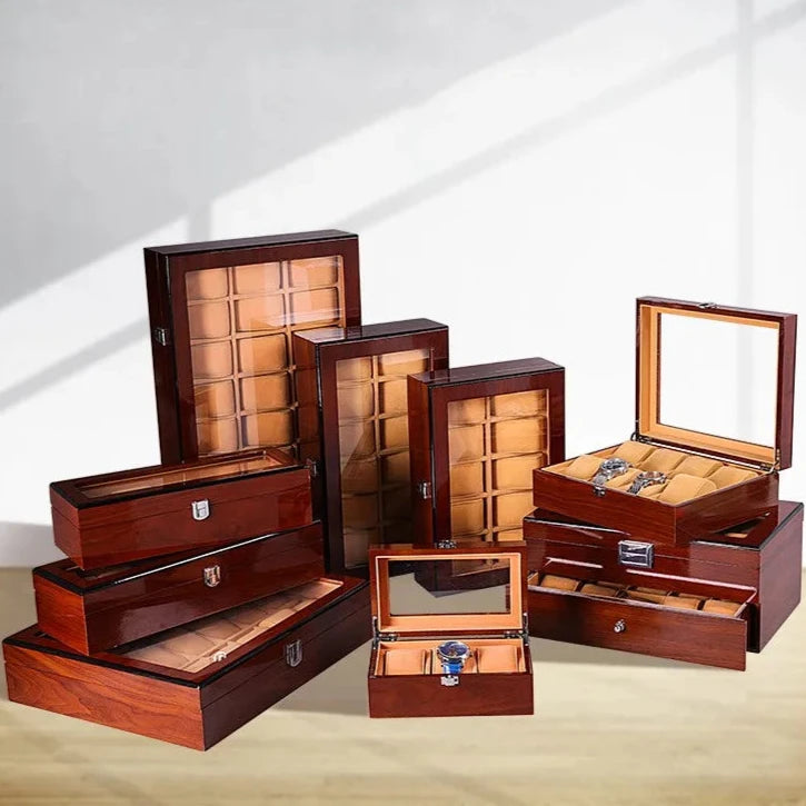 Boite à montre - velours clair mini 2