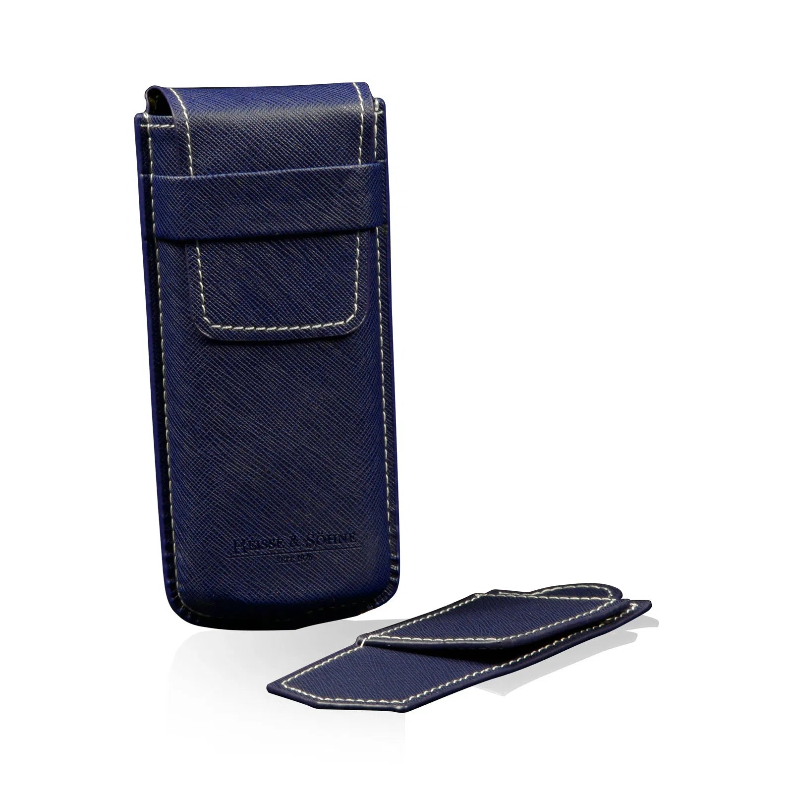 Boite a Montre Etui Mondo Saffiano 1 Montre Bleu Blanc 2