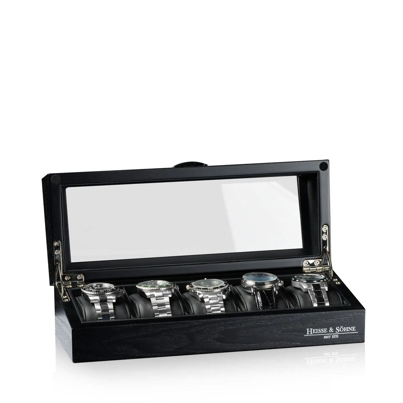 Boite a Montre Guichet Oxford 5 Montres Noir 3