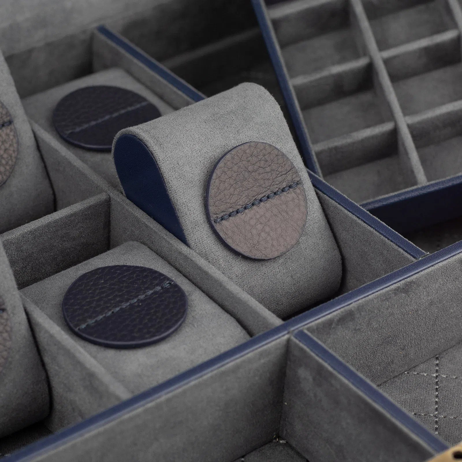 Boite a Montre Jumbo Dynasty 20 montres Bleu 4