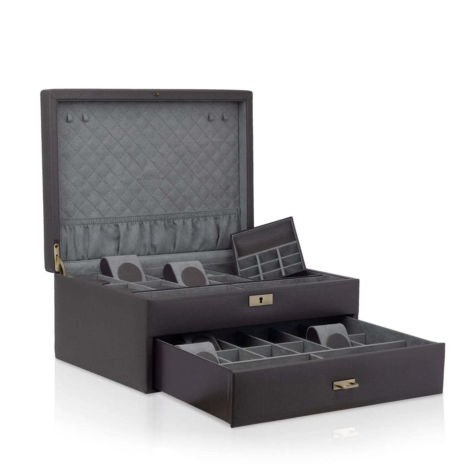 Boite a Montre Jumbo Dynasty 20 montres Gris 2