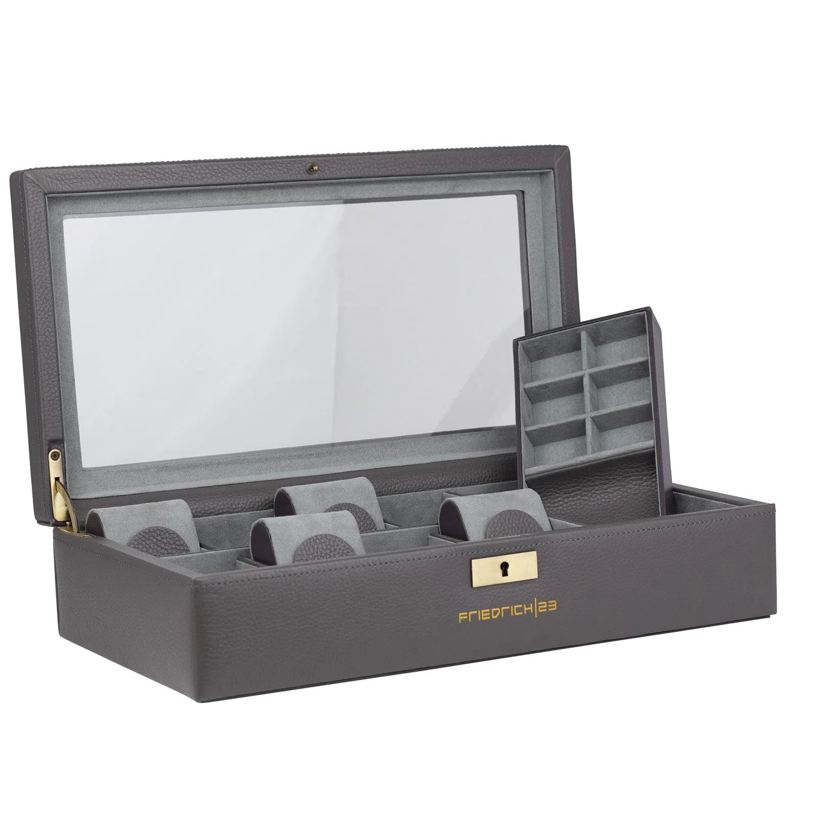 Boite a Montre Jumbo Dynasty 8 montres Gris 6