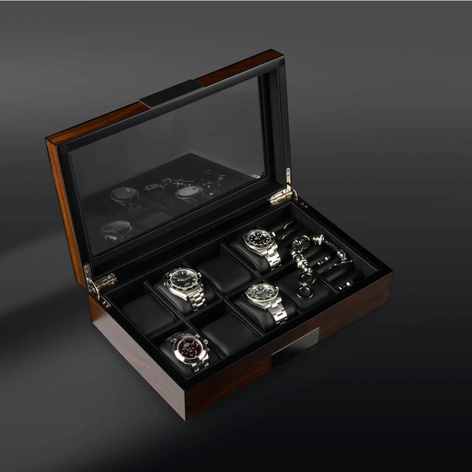 Boite à Montre - Monterray Noyer Satiné-8-Le Remontoir Montre