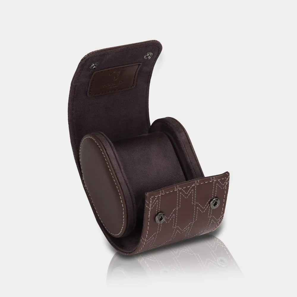 Boite a Montre OPTIMUS 1 Montre Marron Blanc 4