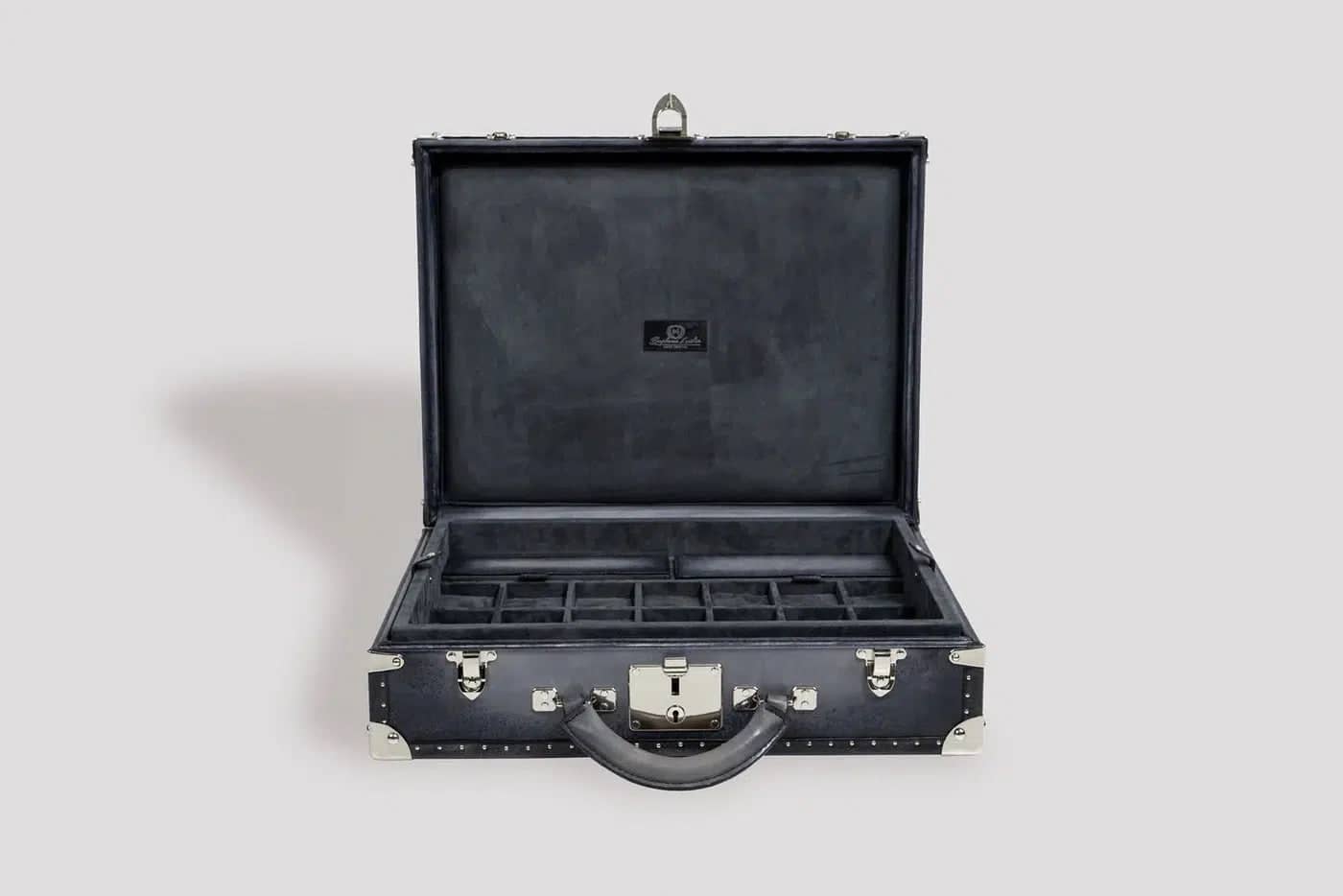 Boite à Montre - Trunk Patina Grey-3-Le Remontoir Montre