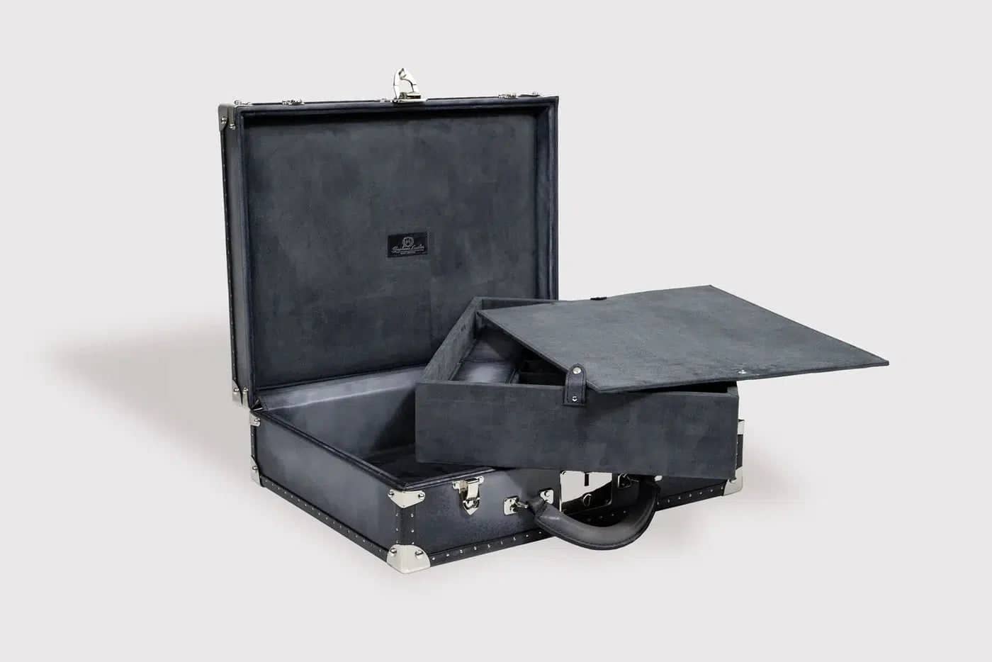 Boite à Montre - Trunk Patina Grey-5-Le Remontoir Montre