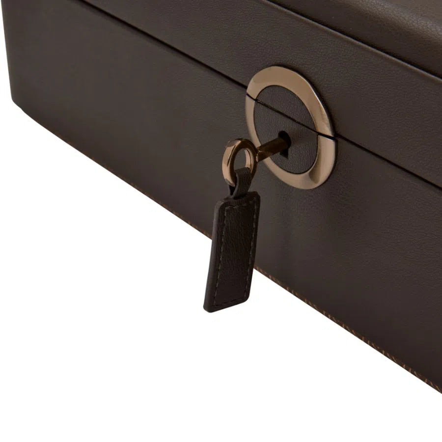 Boîte pour 5 montres Terre Café avec espace de rangement 7