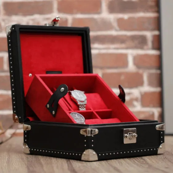 Hexa Carmine-1-4 à 8 montres,Cuir,Le Remontoir