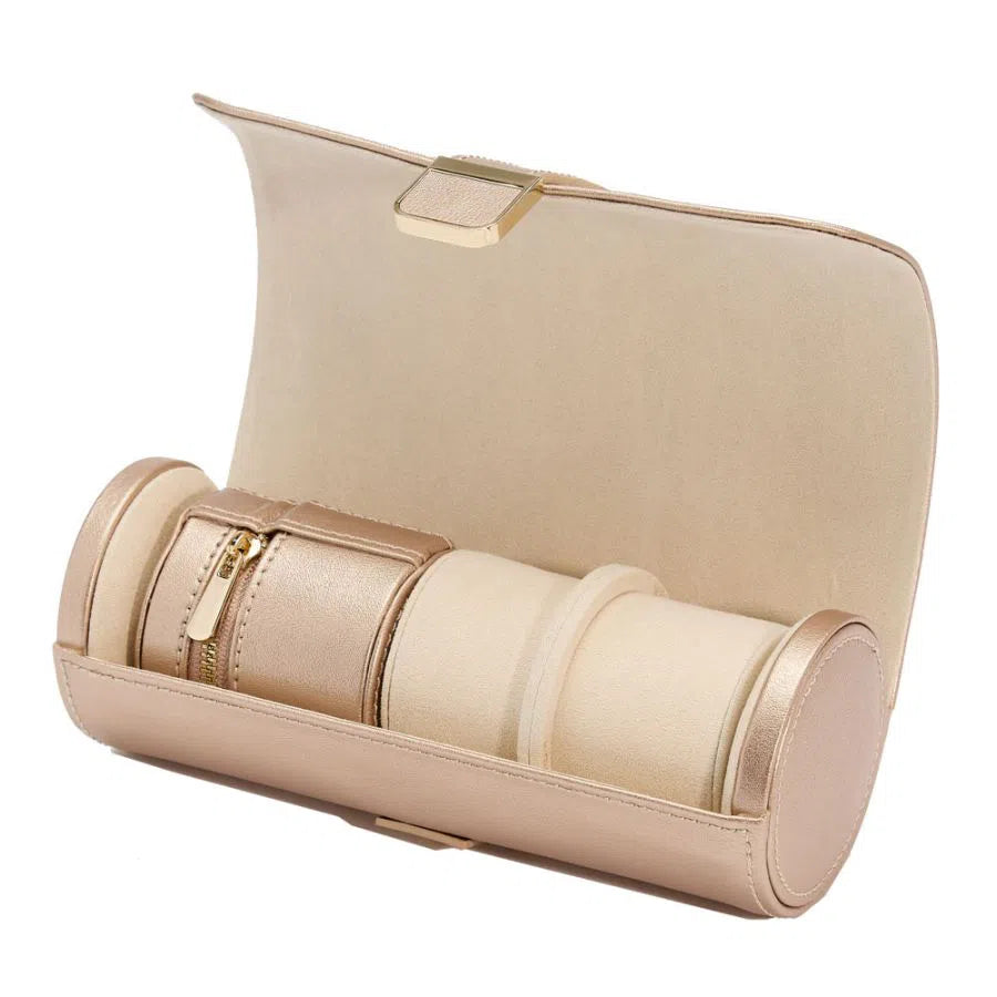 Étui à montres double Palermo avec pochette à bijoux Rose Or