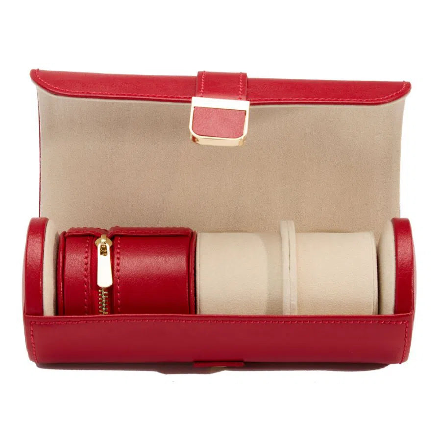 Étui Palermo double avec pochette rouge