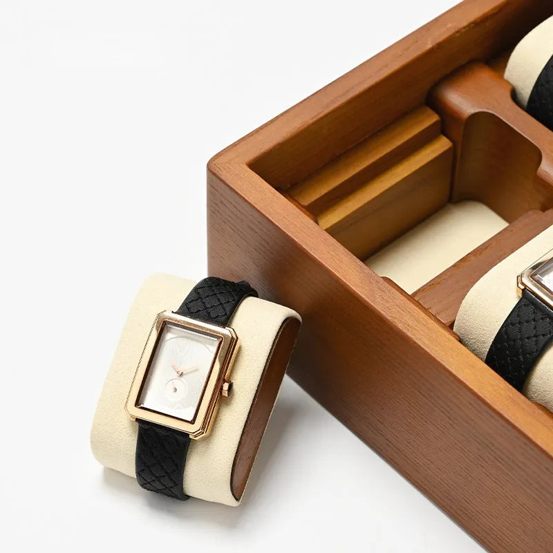 Boite pour Montre - Rustique Alezan avec serrure-2-Le Remontoir