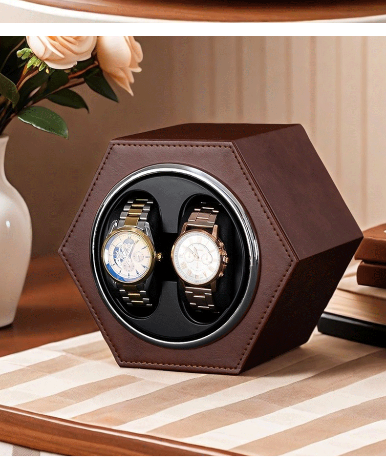 Remontoir de montre hexagonal duo café-5-Le Remontoir