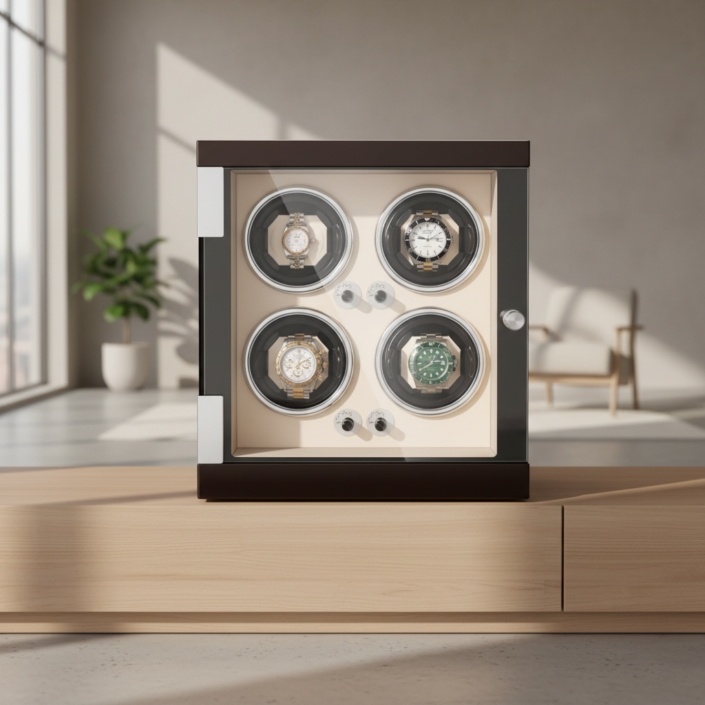 REMONTOIR MONTRE Classique Crème 4 slots