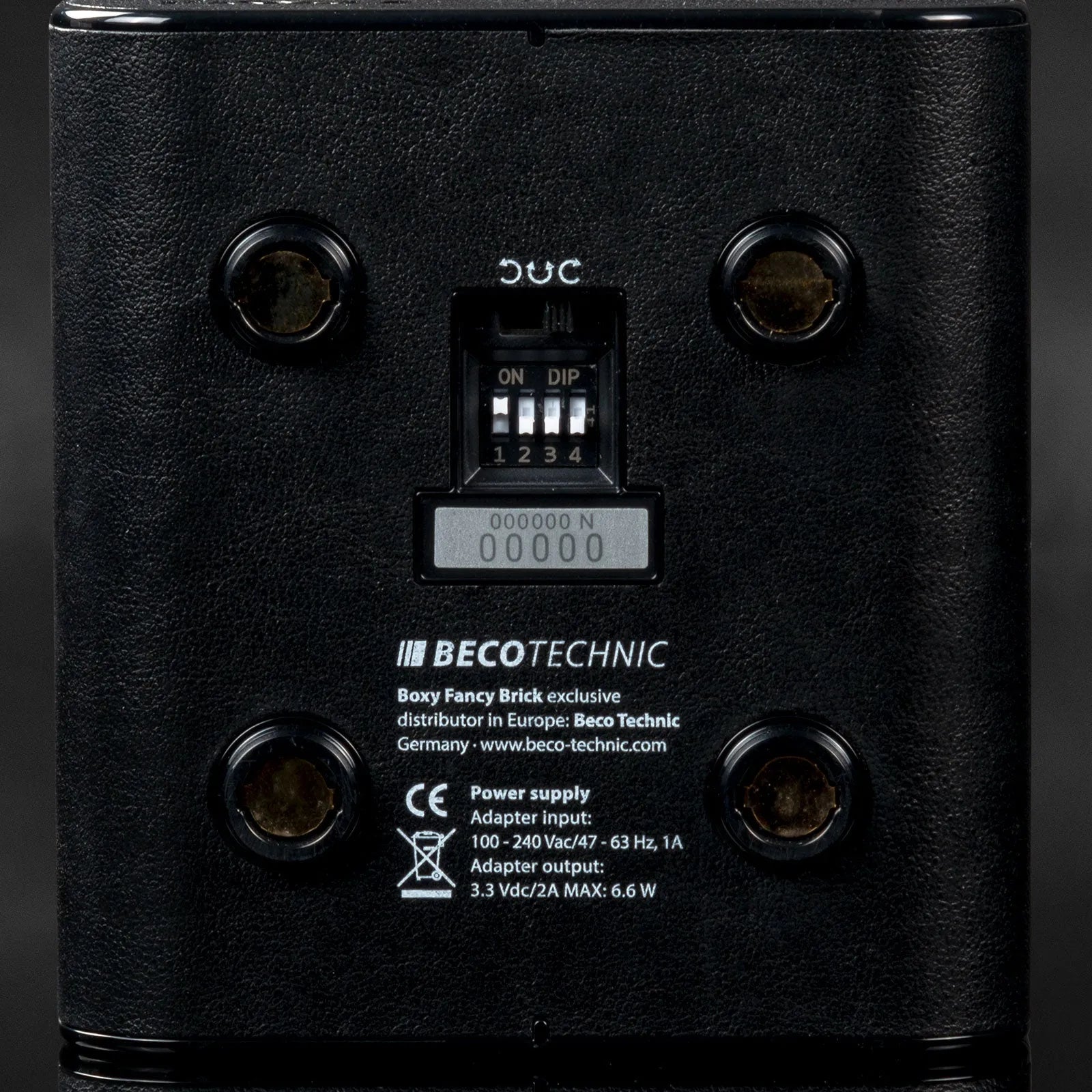Remontoir Montre Automatique Boxy Fancy Brick - Cuir Noir sans Alimentation-4-1 à 3 montres,Beco,Fibre de cuir,Plastique