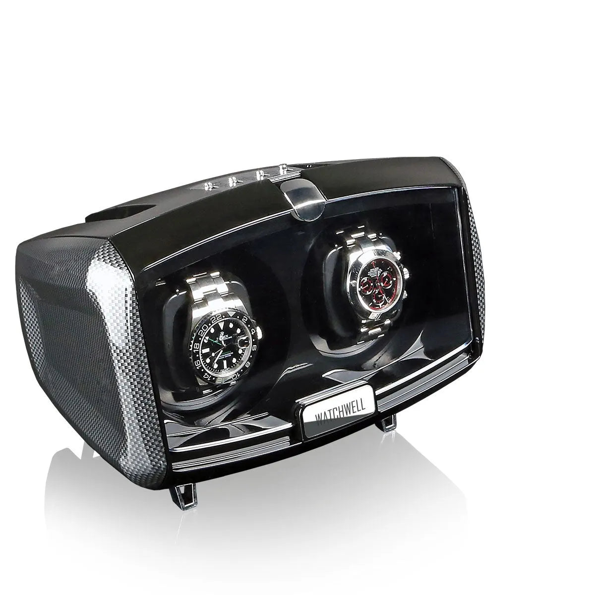 Remontoir Montre Automatique Luxor - Noir/Carbone-1-1 à 3 montres,Plastique,Watchwell