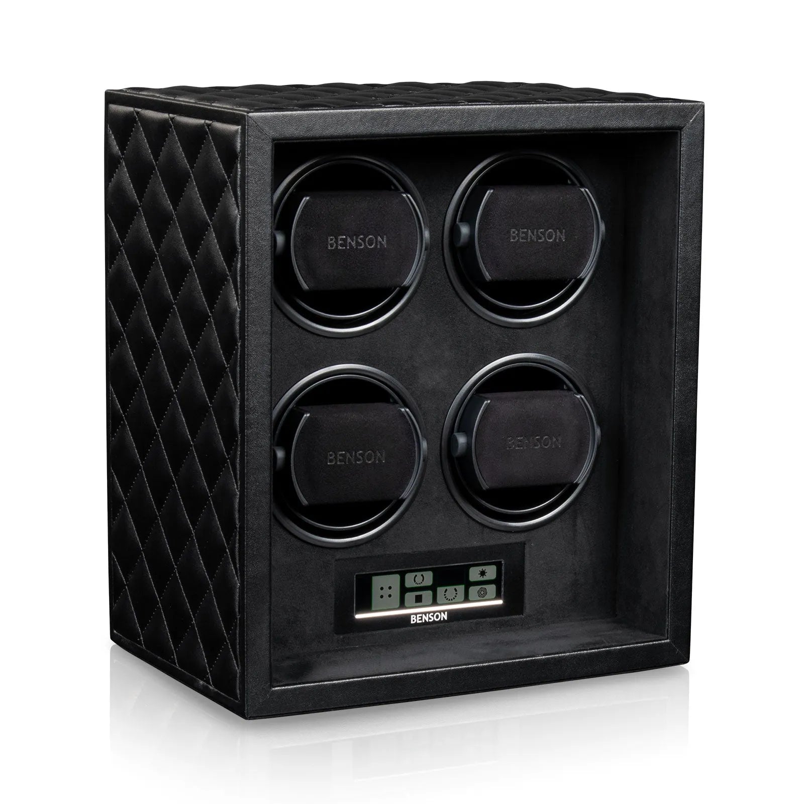 Remontoir Montre - Black Serie 4 Noir-2-4 à 8 montres,Benson,Bois,bois MDF,Cuir