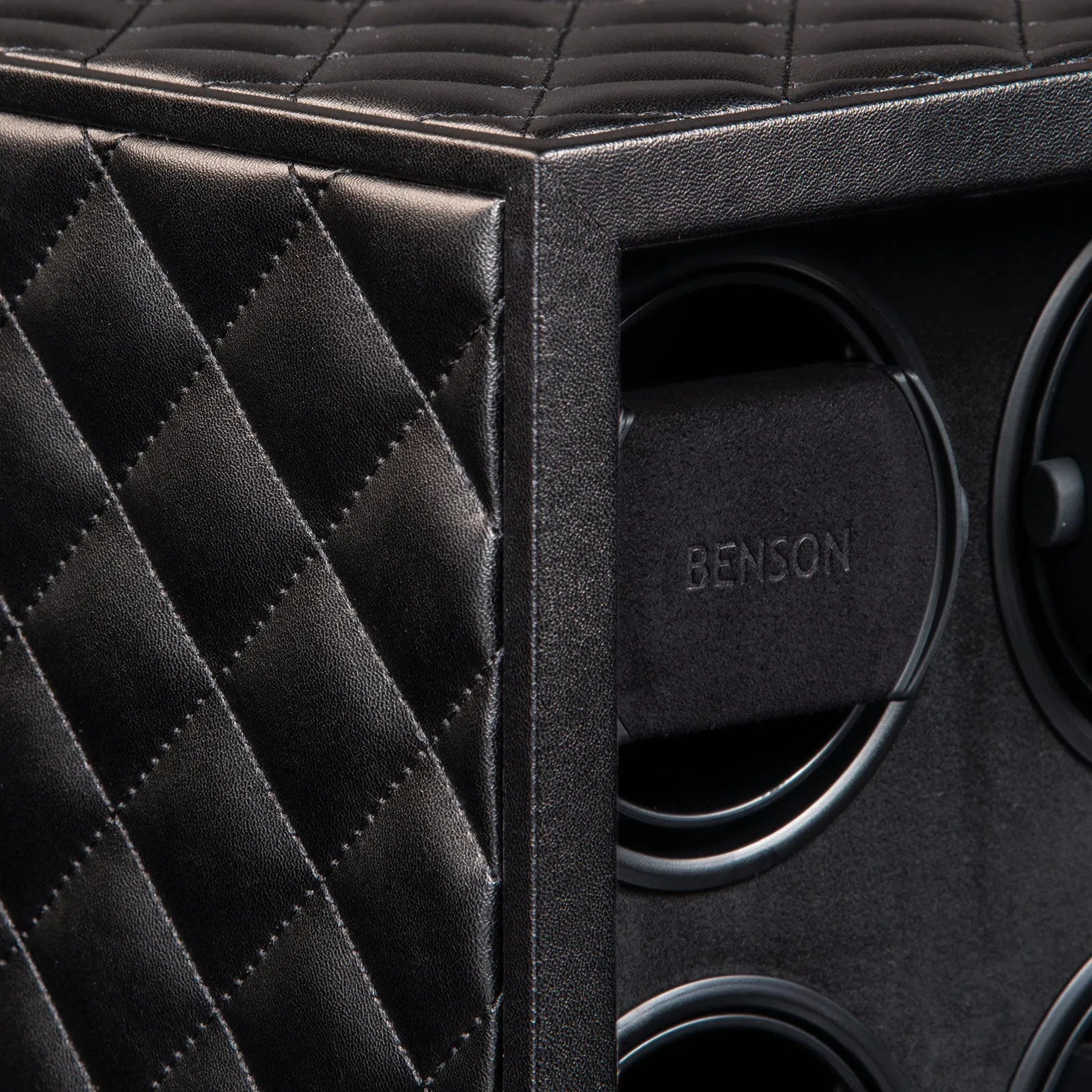 Remontoir Montre - Black Serie 4 Noir-4-4 à 8 montres,Benson,Bois,bois MDF,Cuir
