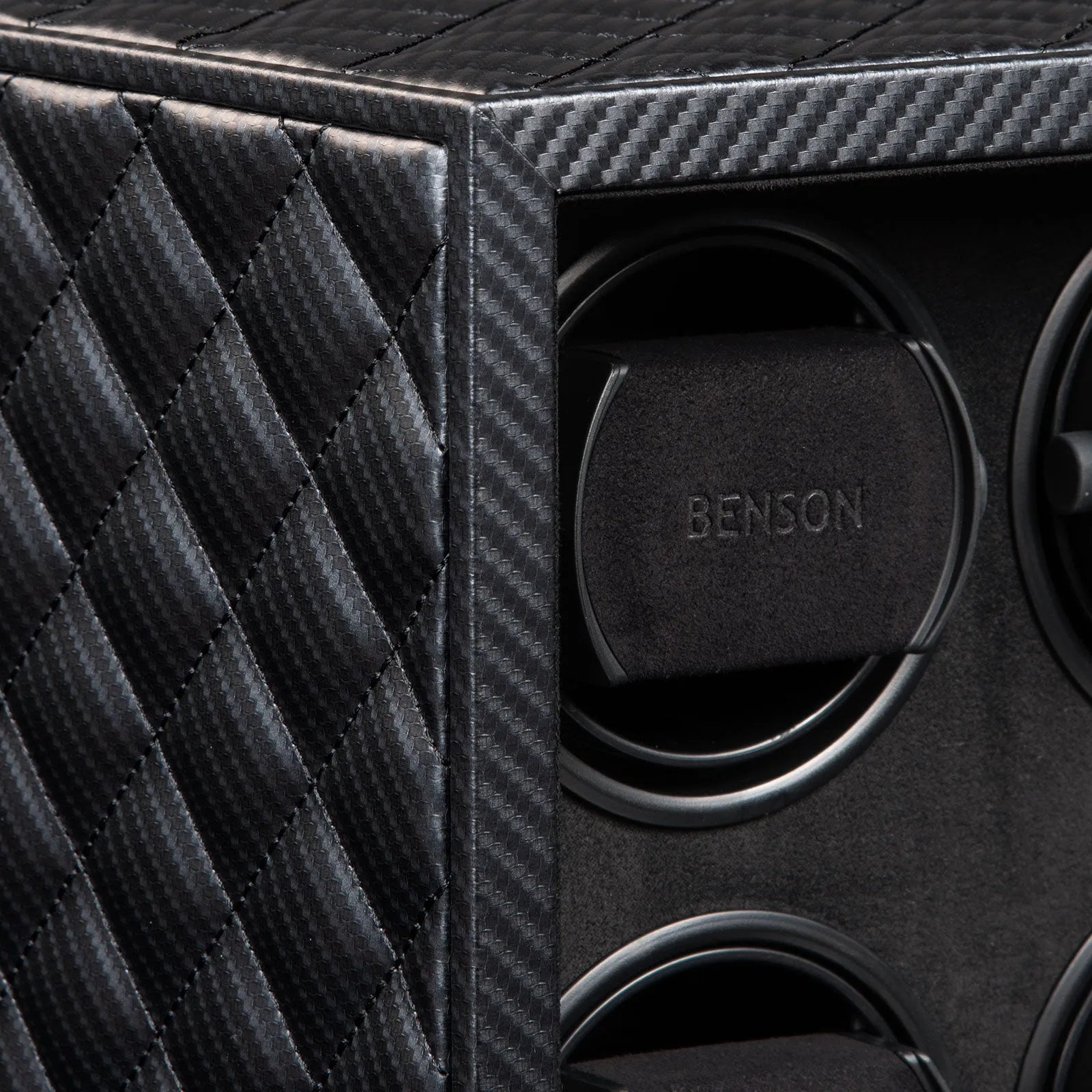 Remontoir Montre - Black Serie 6 Carbone-3-4 à 8 montres,Benson,Bois,bois MDF,Cuir
