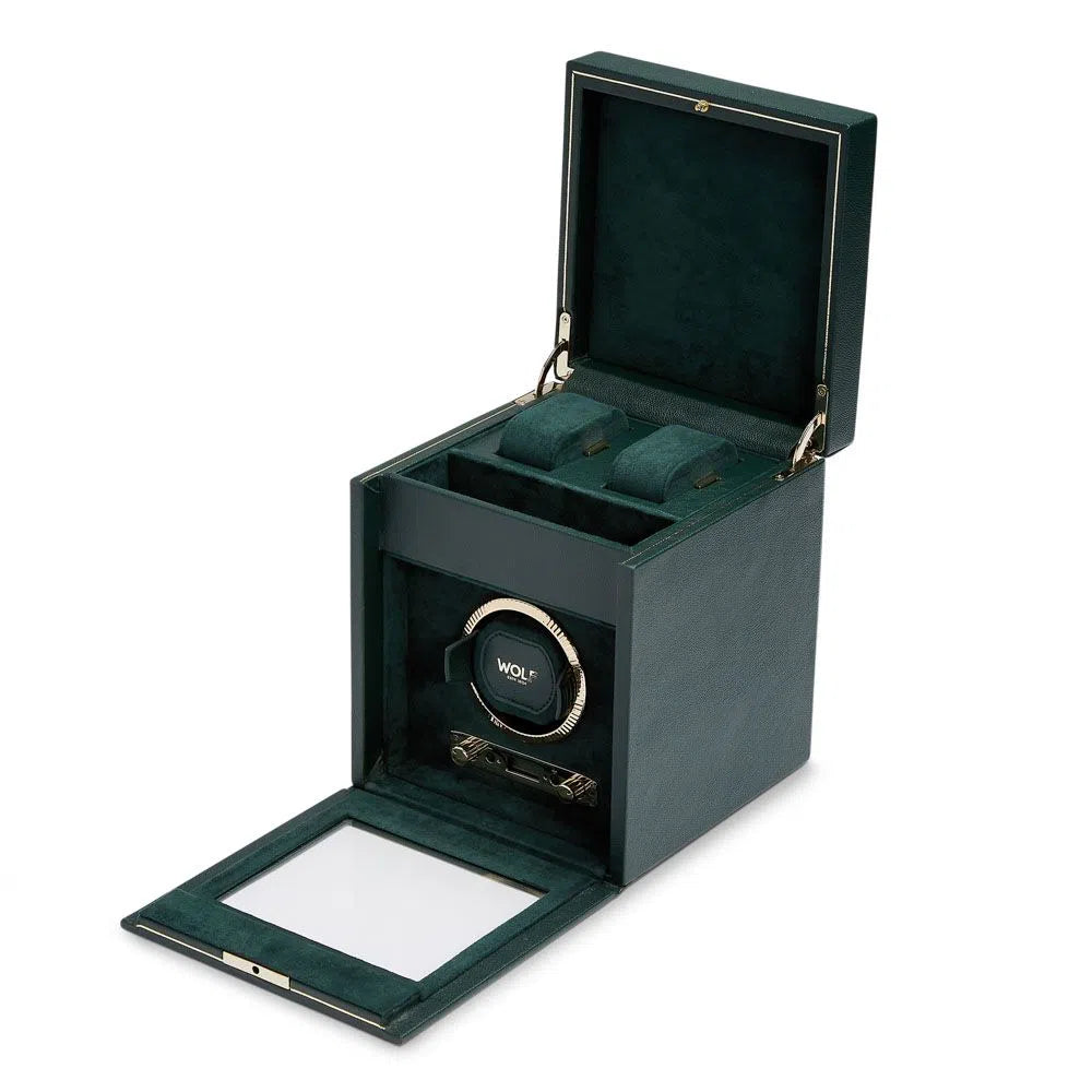 Remontoir Montre British Racing 1 Montre Vert avec rangement 3
