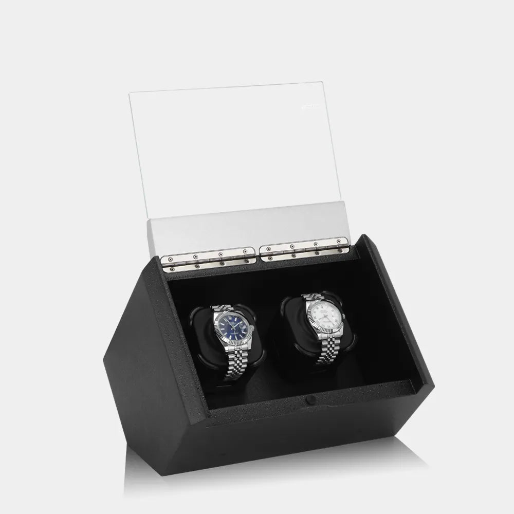 Remontoir Montre CARAT 2 Montres Gris Noir 2