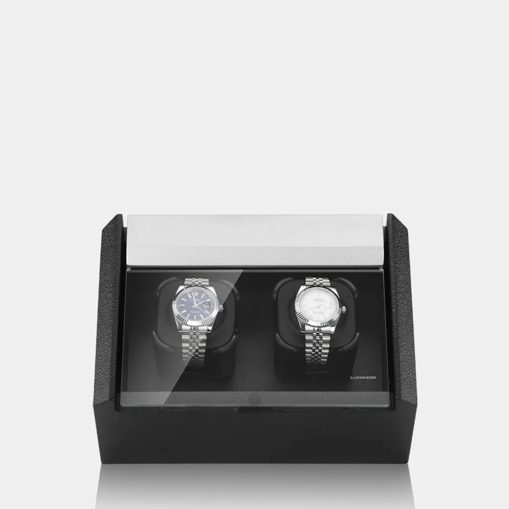 Remontoir Montre CARAT 2 Montres Gris Noir