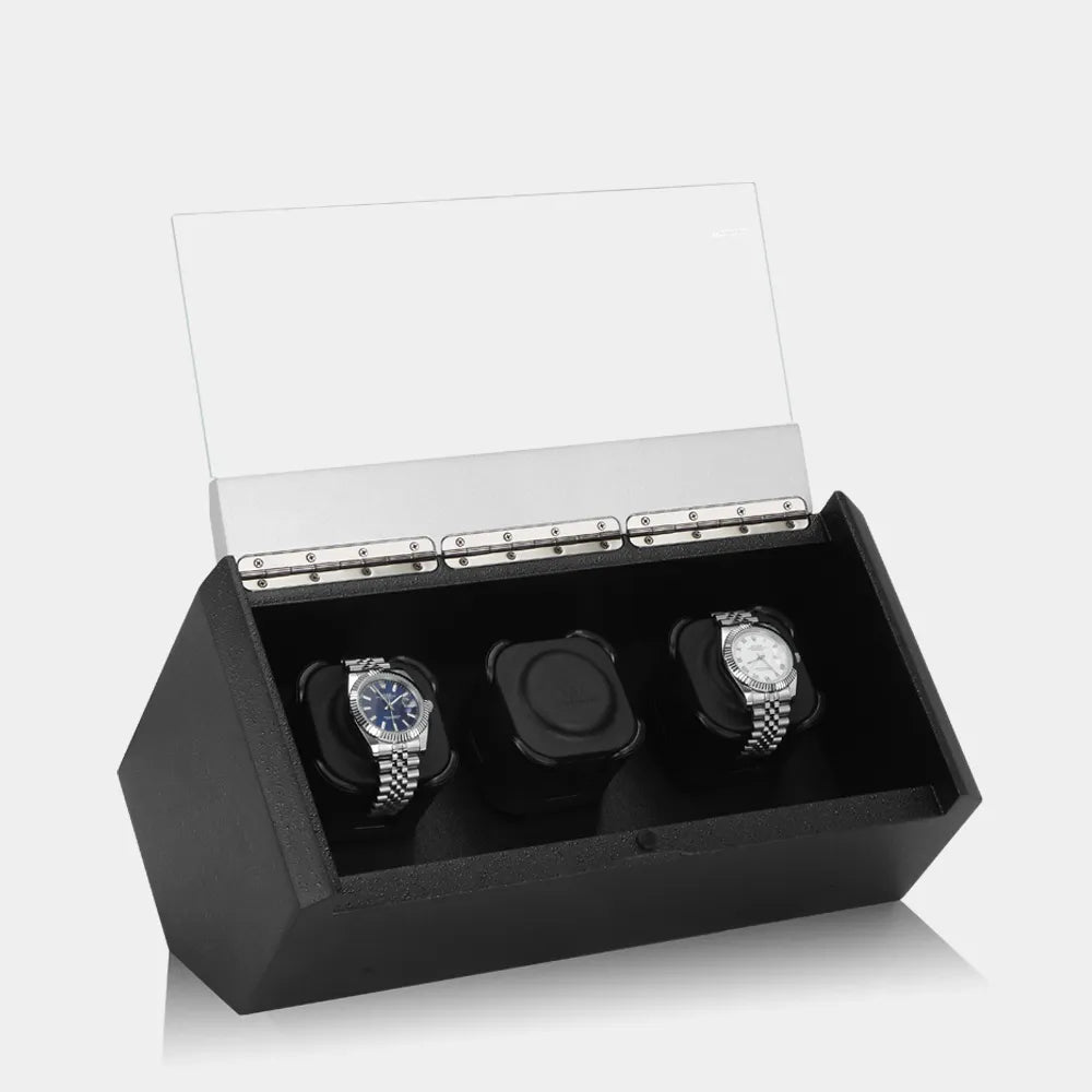 Remontoir Montre CARAT 3 Montres Gris Noir 3