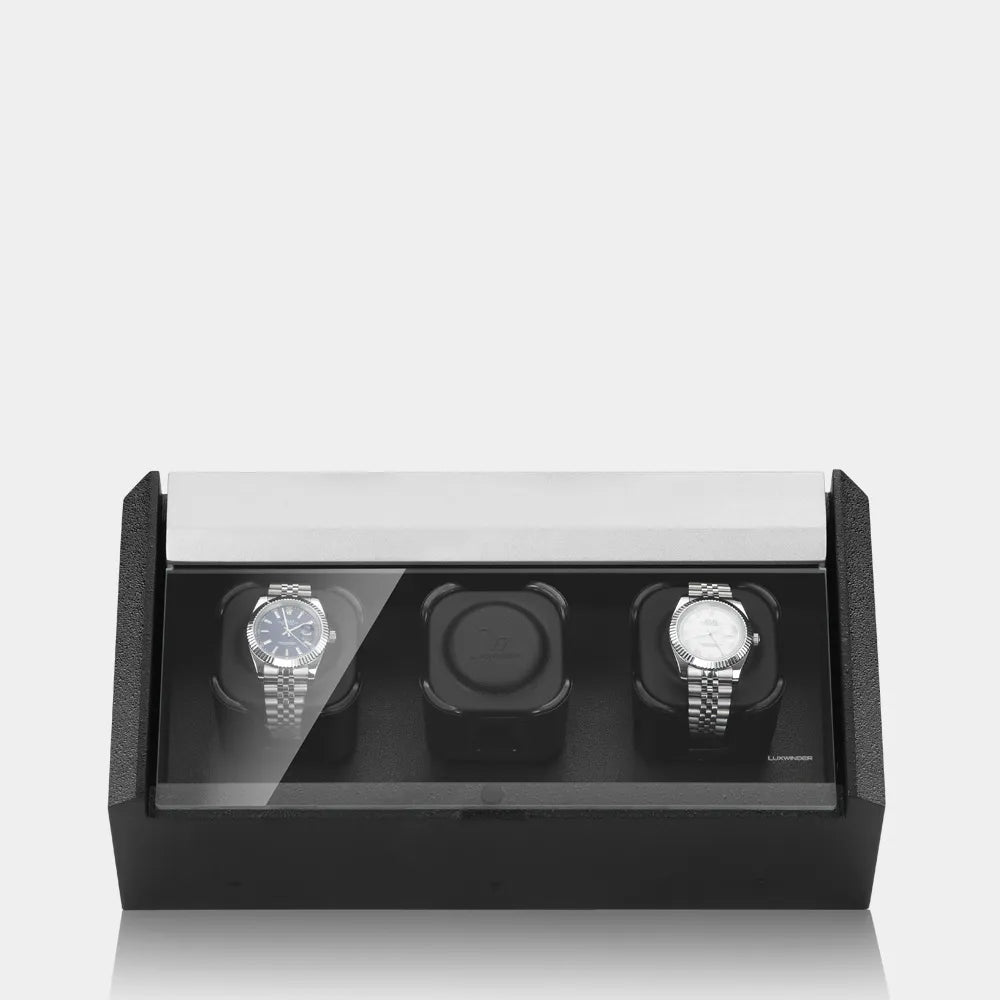 Remontoir Montre CARAT 3 Montres Gris Noir