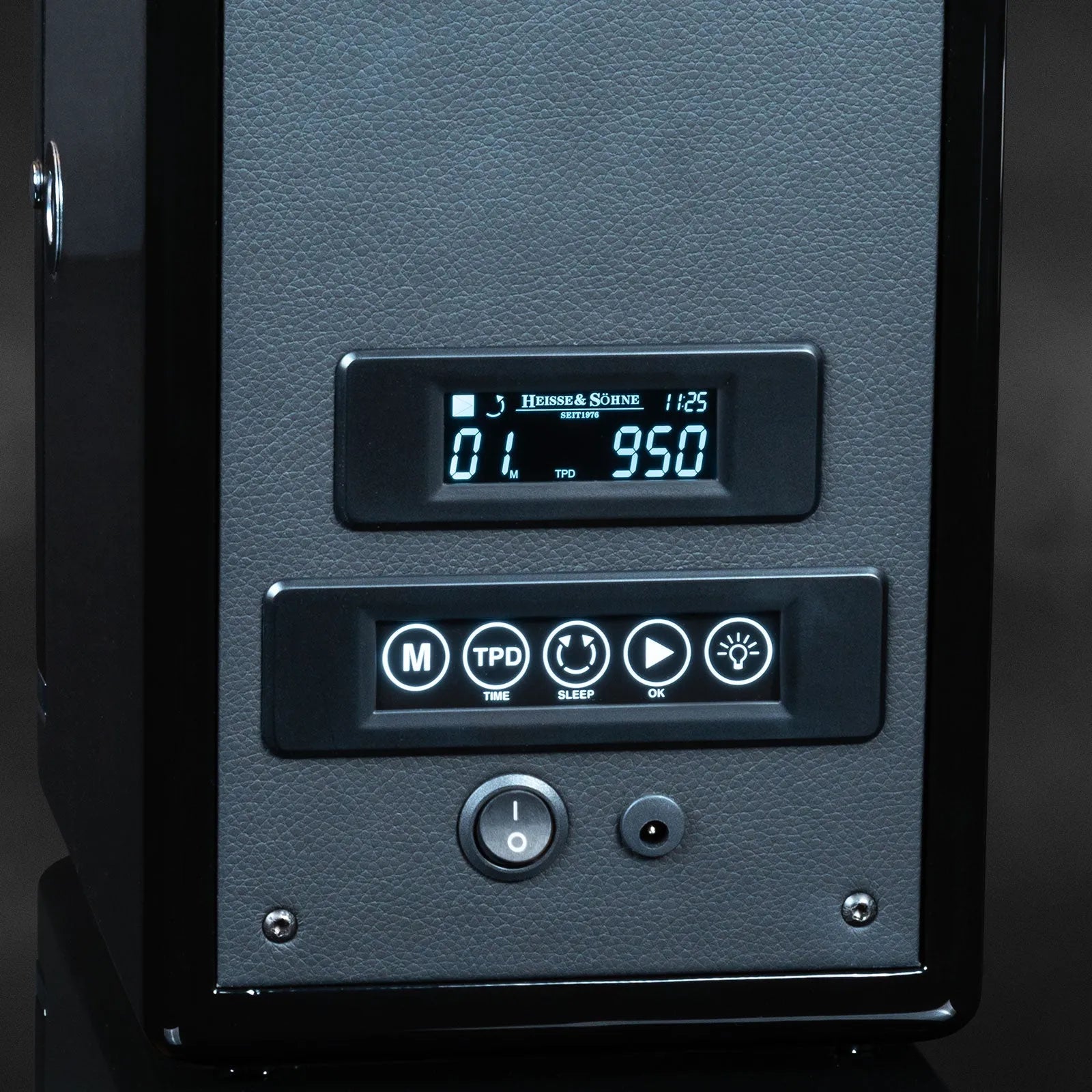 Remontoir Montre - Chicago 2 Noir-5-1 à 3 montres,bois MDF,Heisse & Söhne