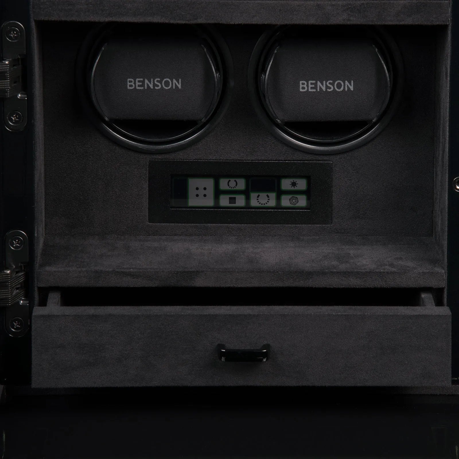 Remontoir Montre - Compact Smart Tech II Double Noir-3-1 à 3 montres,Benson,Bois,bois MDF
