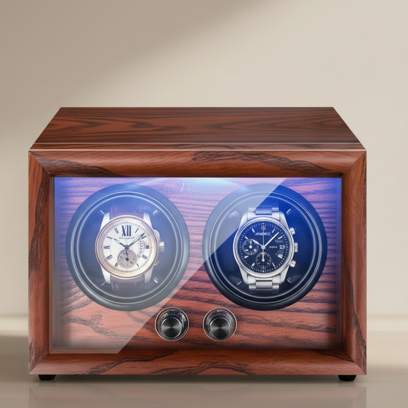 Remontoir Montre Full Wood Noyer Duo