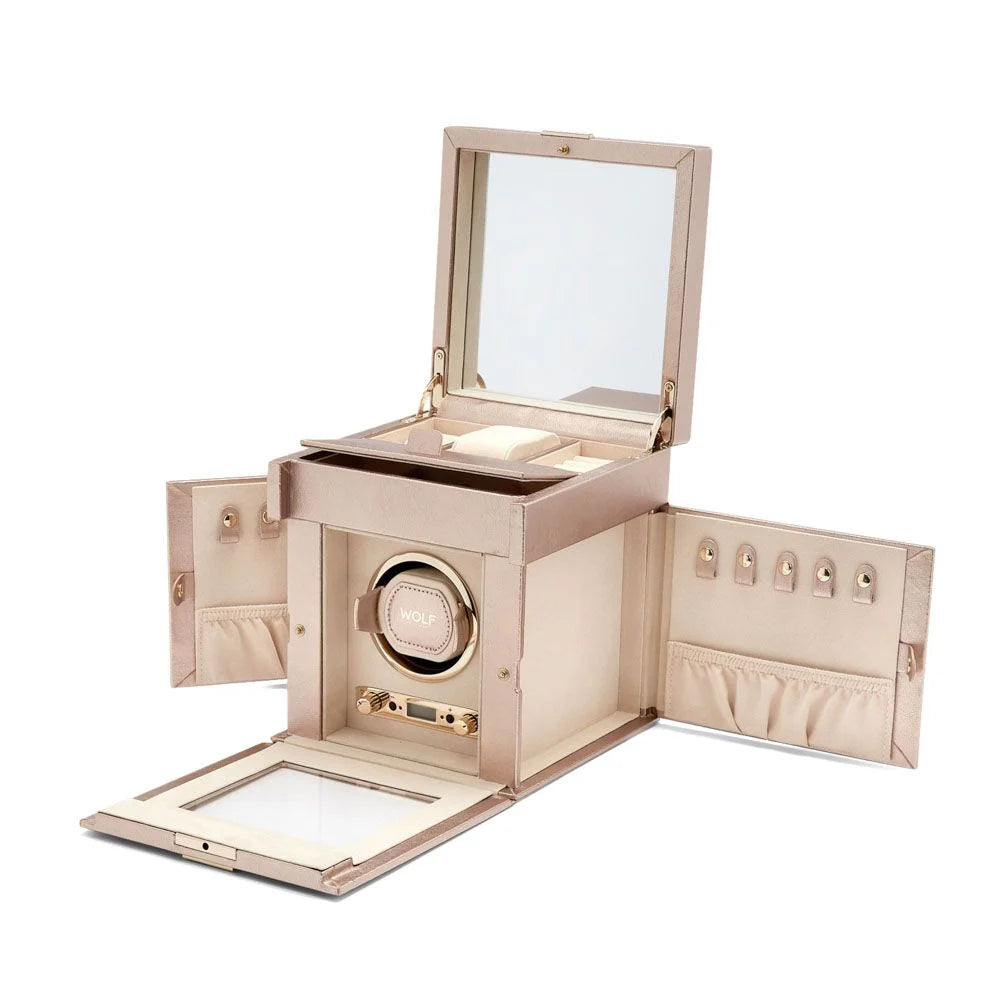 Remontoir Montre Palermo 1 Montre Rose Or avec rangement pour bijoux 2
