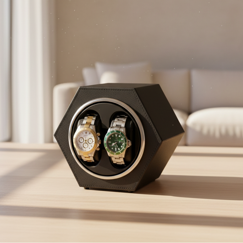 Remontoir de montre hexagonal duo corbeau-2-Le Remontoir