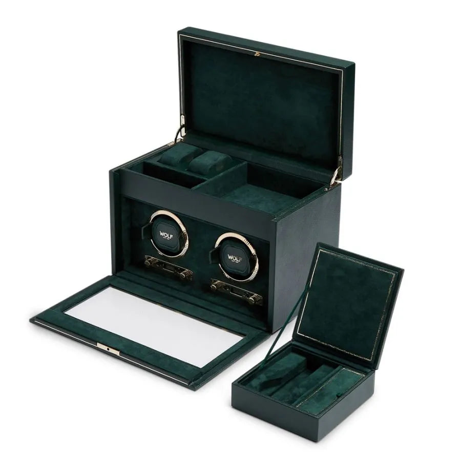 Remontoir double British Racing avec rangement Vert 4