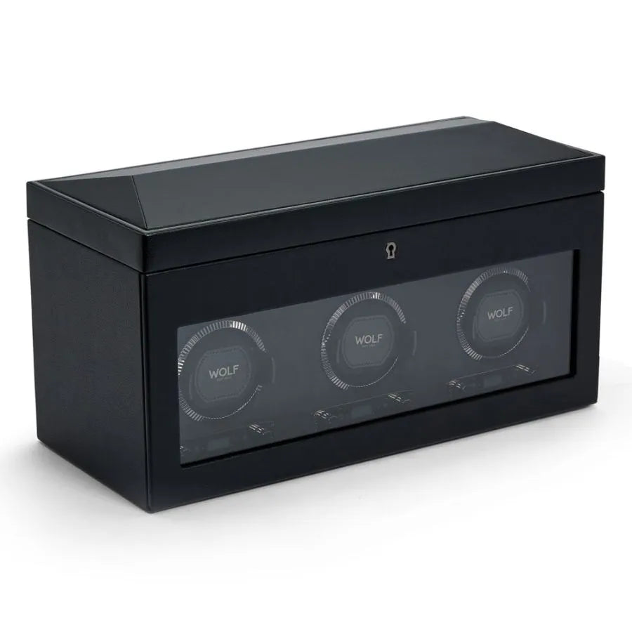 Remontoir triple British Racing avec rangement Noir 3