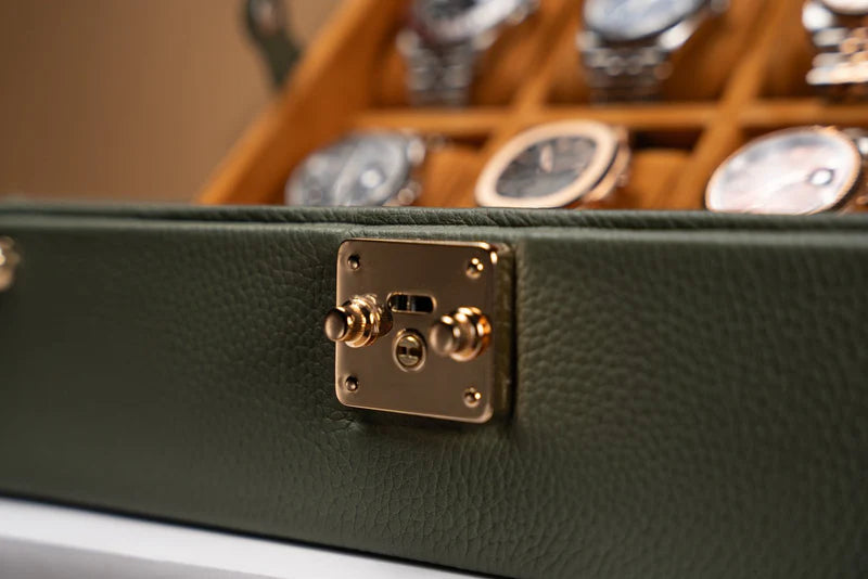 Boite à Montre Togo Khaki Green 8 Slots-2-Le Remontoir