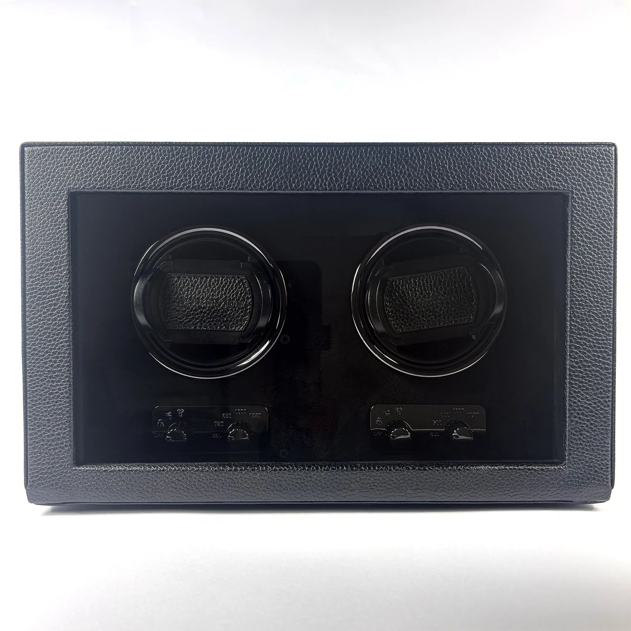 Remontoir Cube Divan · 2 montres · Noir Onyx