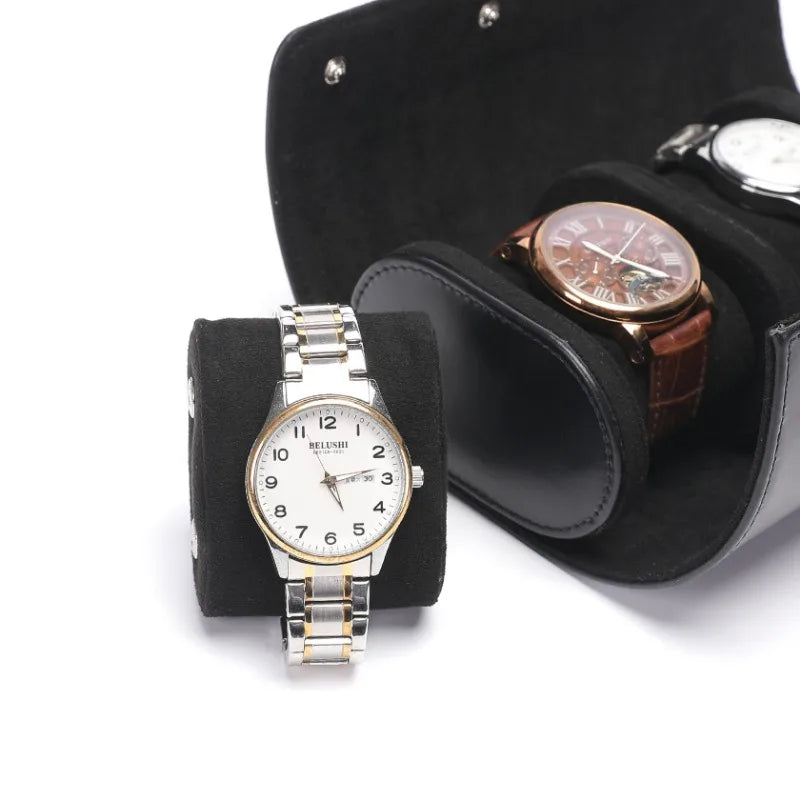 Étui montre - Corbeau cuir duo 3