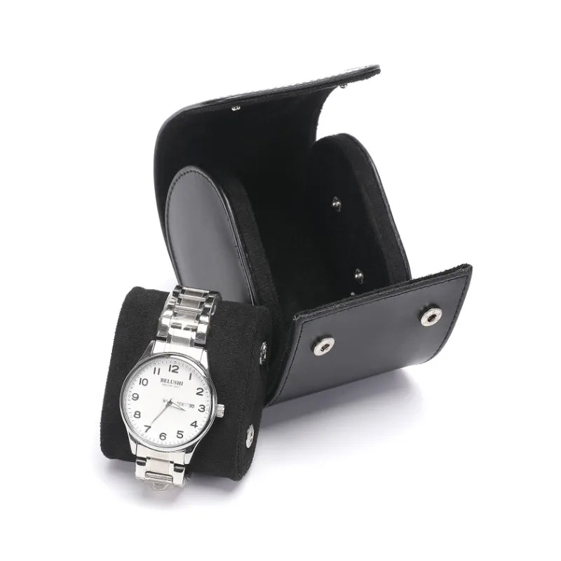Étui montre - Corbeau cuir mono 4