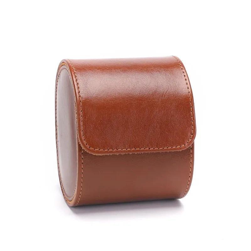 Étui montre - Marron clair cuir mono 1