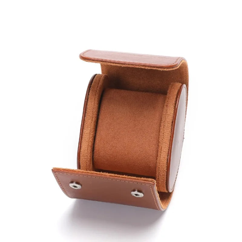 Étui montre - Marron clair cuir mono 3