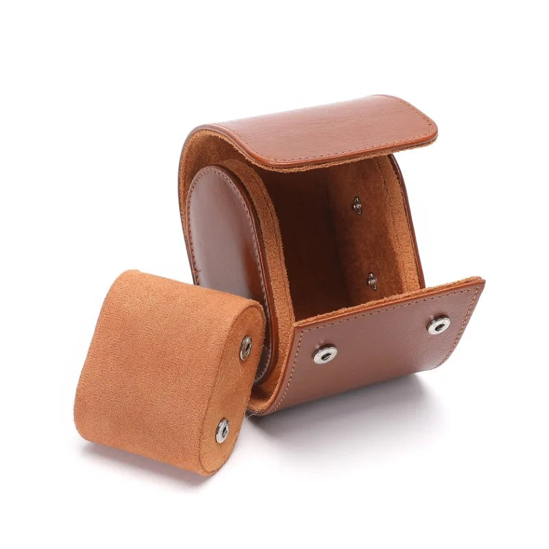 Étui montre - Marron clair cuir mono 4